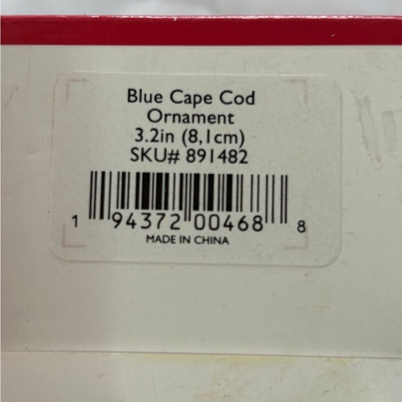 Lenox Light Up Cape Cod House Ornament Christmas Holiday Warm White 3" - Picture 2 of 5